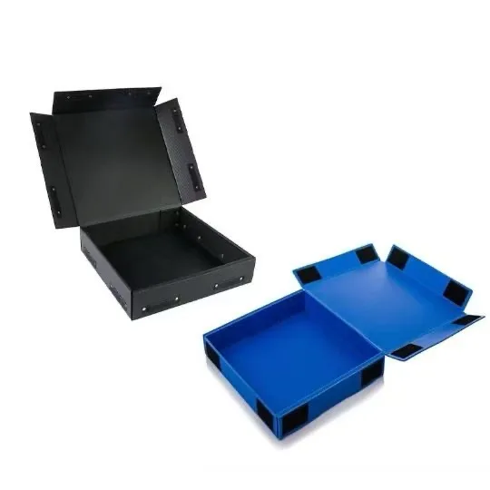 Foldable PP corrugated boxes for reusable handling workflows