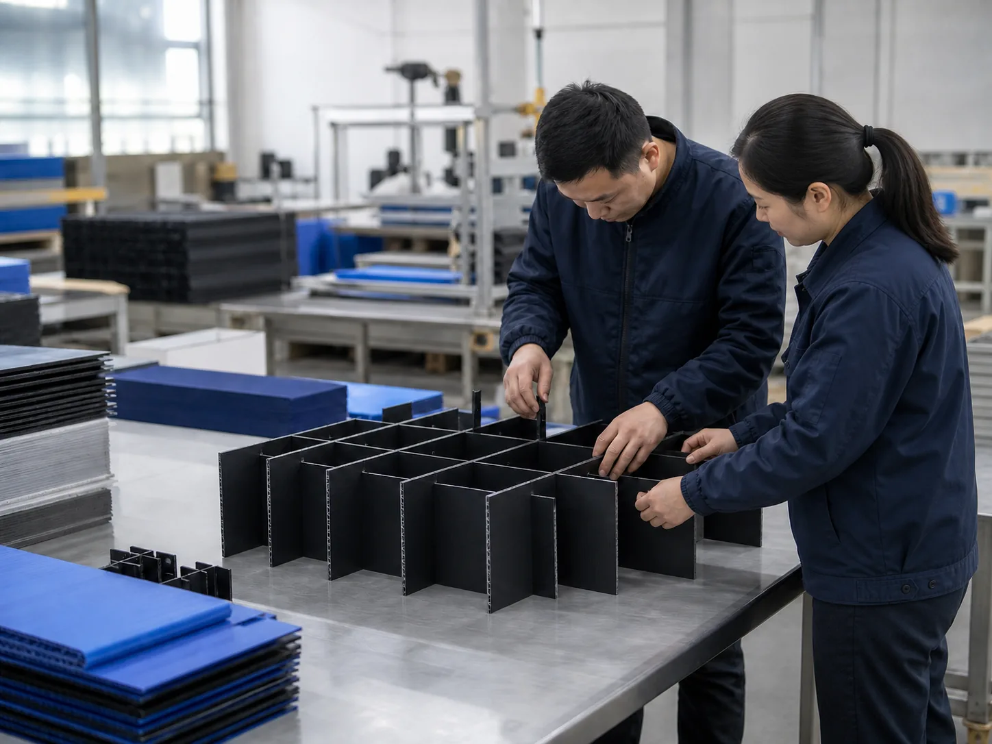 About Youqian Global | PP Sheet Export Partner & Supplier Team discussing defined packaging requirements