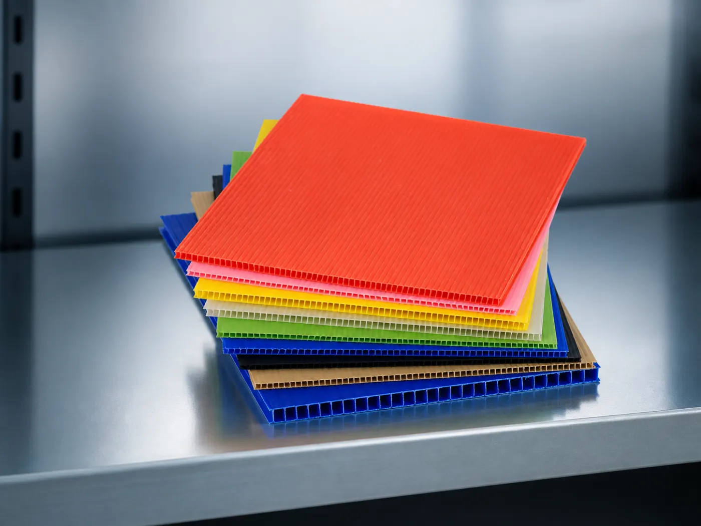 Corrugated polypropylene twinwall sheet used for packaging conversion