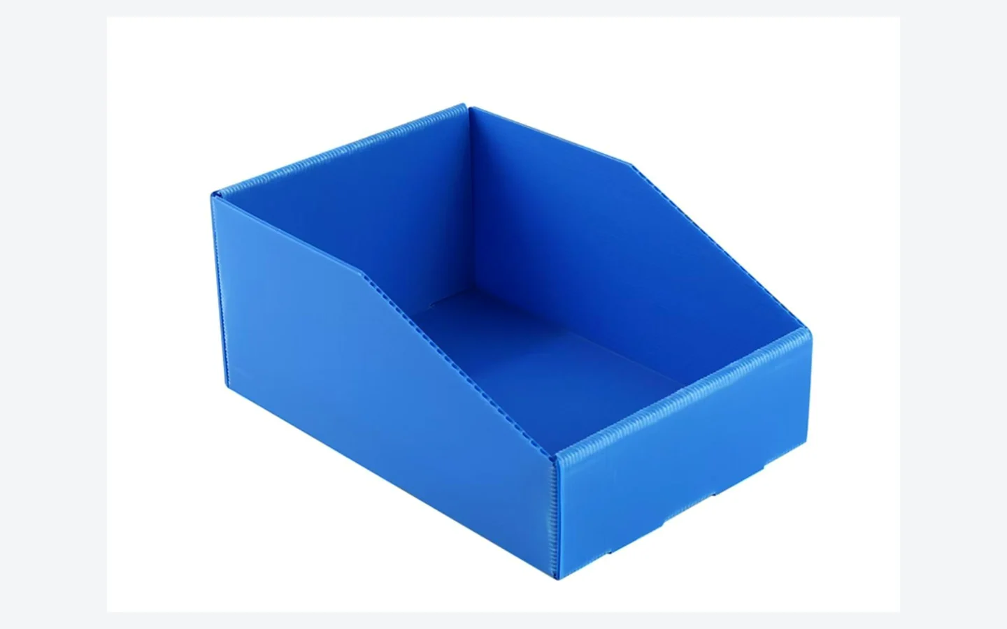 Open PP corrugated storage bin for warehouse picking
